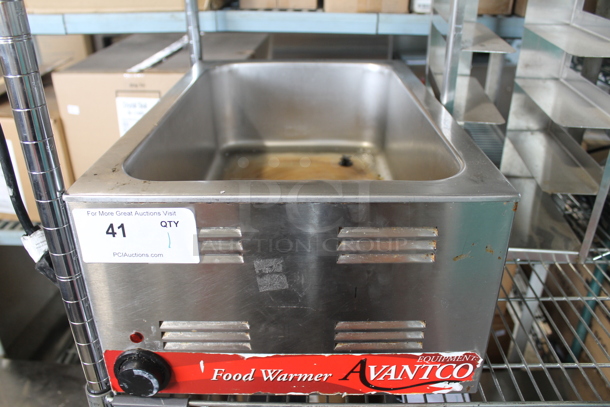 Avantco 177W50 Stainless Steel Commercial Countertop Food Warmer. 120 Volts, 1 Phase. Tested and Working! - Image 1 of 10