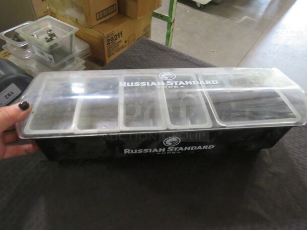 One Russian Standard Vodka Domed Bar Center. - Image 1 of 1