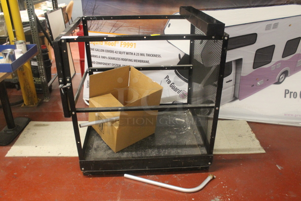 Metal Black Unit and Floor Panel - Image 1 of 4