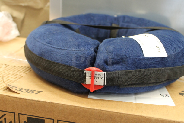 Blue X Large Donut Pillow. - Image 2 of 3