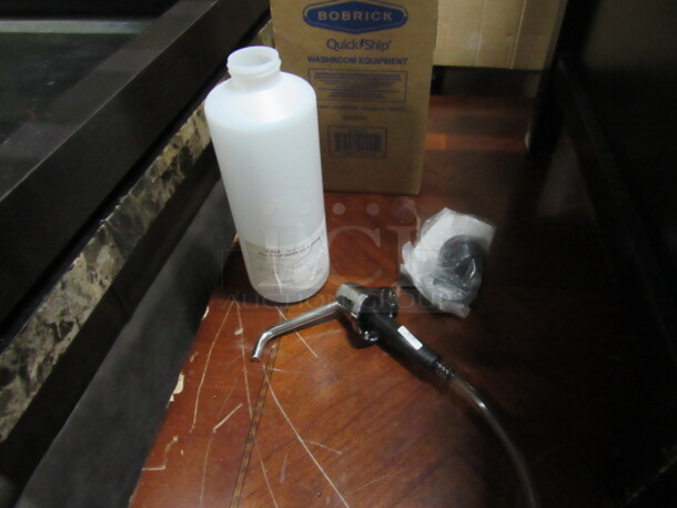 One NEW Bobrick Deck Mounted Soap Dispenser. B8226. $44.51