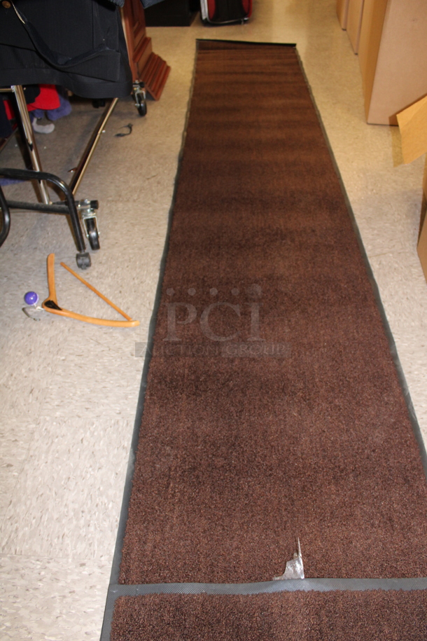 2 Brown Runners with Rubber Backing. 2 Times Your Bid! - Image 3 of 9