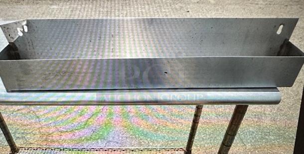One Stainless Steel Bottle Rail. 32X4X6 - Image 1 of 1