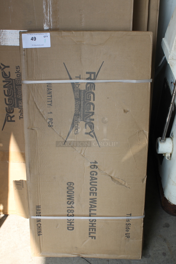BRAND NEW IN BOX! Regency 600WS1836HD Stainless Steel Wall Mount Shelf. - Image 2 of 5