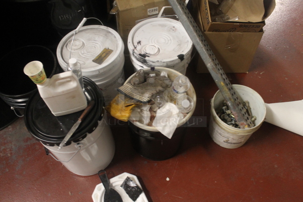 ALL ONE MONEY! Lot of Various Items Including Metal Barrels and Poly Buckets. BUYER MUST REMOVE. - Image 2 of 10