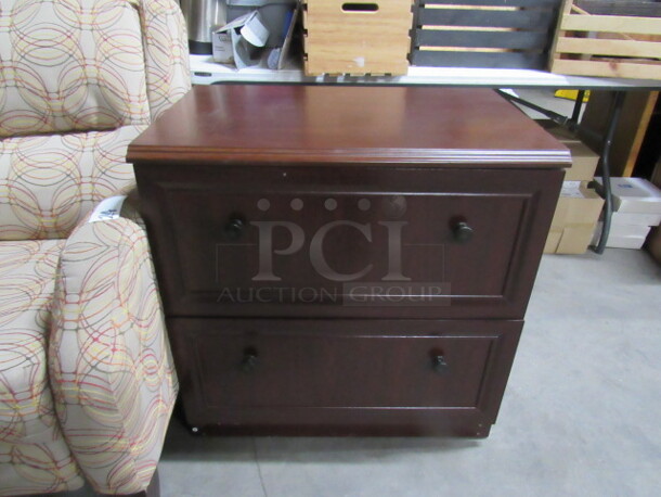 One 2 Drawer File Cabinet. 29.5X19X30