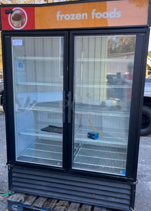 True 2 Glass Dr. Freezer, Tested & Working! 