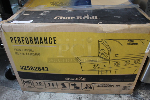BRAND NEW IN BOX! Char-Broil Performance2582843 Metal Propane Gas Powered 4 Burner Grill. Stock Picture Used For Gallery. - Image 3 of 7