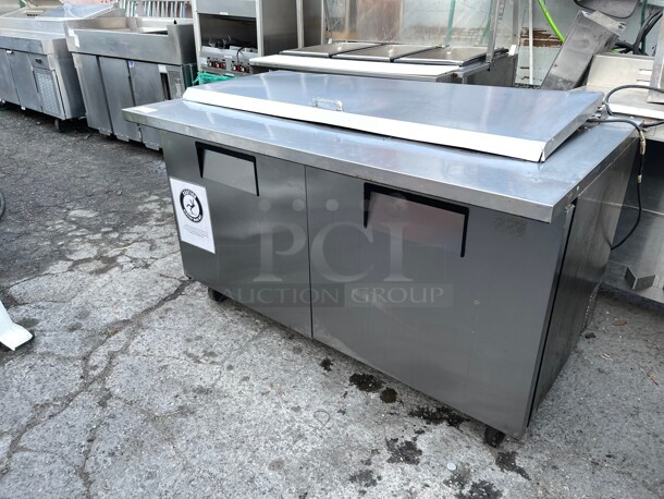 Nice! True Mega Top Commercial Refrigerated Cooler with Two Doors NSF 115 Volt Tested and Working! - Image 2 of 9