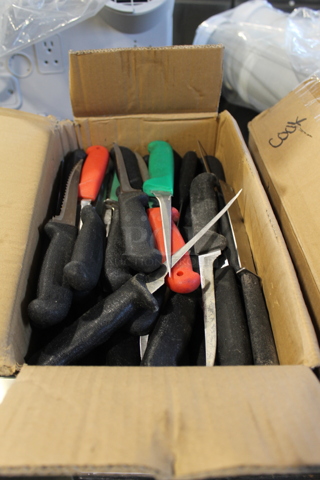 70 SHARPENED Stainless Steel Knives Including Fillet. 70 Times Your Bid!
