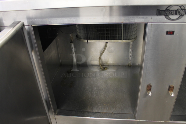 Universal Coolers SC85 Stainless Steel Commercial 3 Door Work Top Cooler. 115 Volts, 1 Phase. Tested and Working! - Image 5 of 7