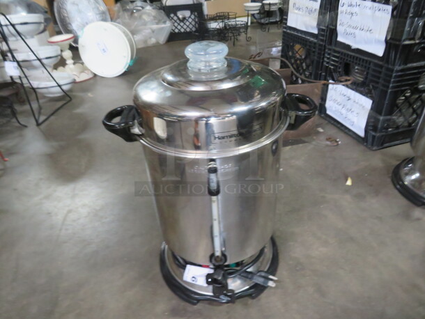 One Hamilton Beach 60 Cup Commercial Coffee Urn. Model# GC32. 120 Volt.  - Image 1 of 1