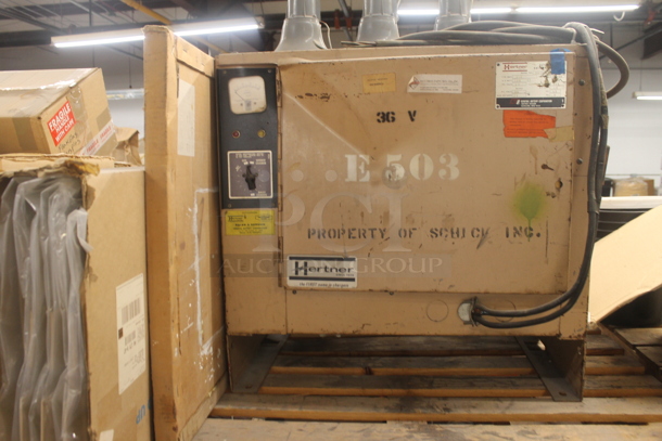 ALL ONE MONEY! PALLET LOT of Various Items Including Hertner IRC18 Automatic Battery Charger. BUYER MUST REMOVE. - Image 1 of 5