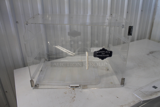 Poly Clear Countertop Dry Merchandising Case. Missing Rear Door. - Image 4 of 4