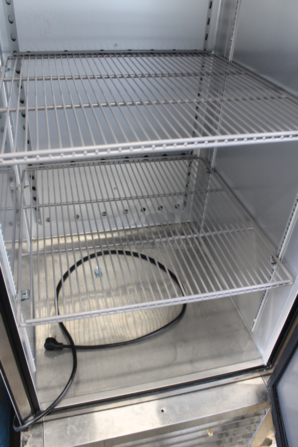 2019 True T-23F-HC Stainless Steel Commercial Single Door Reach In Freezer w/ Poly Coated Racks on Commercial Casters. 115 Volts, 1 Phase. Tested and Working! - Image 4 of 7