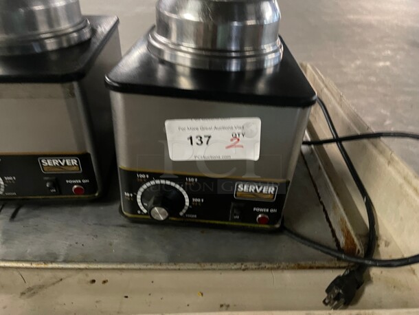 Server FSPW-SS  Supreme 48 oz. Pouched Product Warmer / Merchandiser with Pump - 120V, 517W Tested and Working! - Image 3 of 9