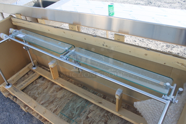 BRAND NEW! Glass and Metal Sneeze Guard - Image 4 of 5