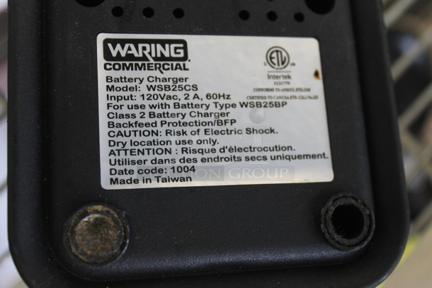Waring WSB25CS Metal Battery Charger. 120 Volts, 1 Phase. - Image 3 of 3