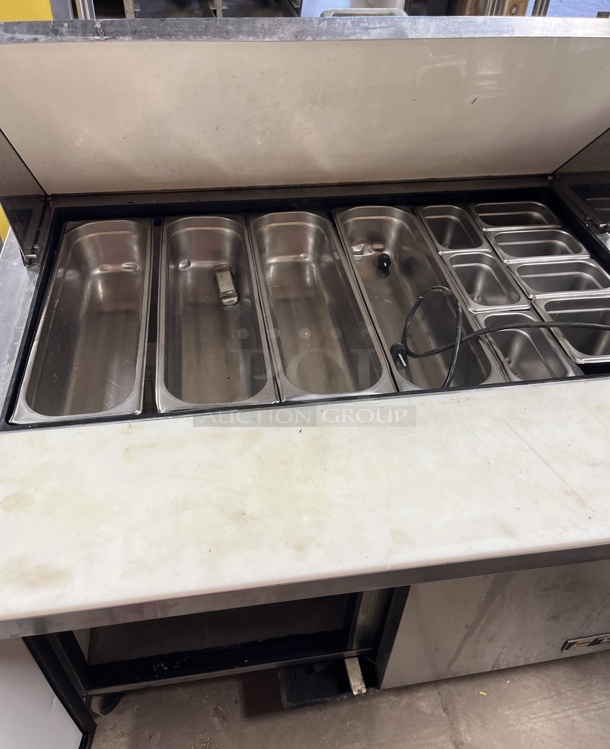 True  2 Dr. Refrigerated Prep Table, 115V, Tested & Working! - Image 4 of 5