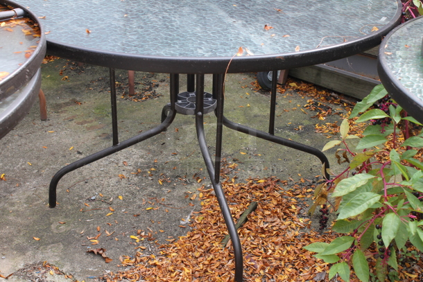 6 Round Patio Tables. 6 Times Your Bid! BUYER MUST REMOVE. (outside) - Image 3 of 5