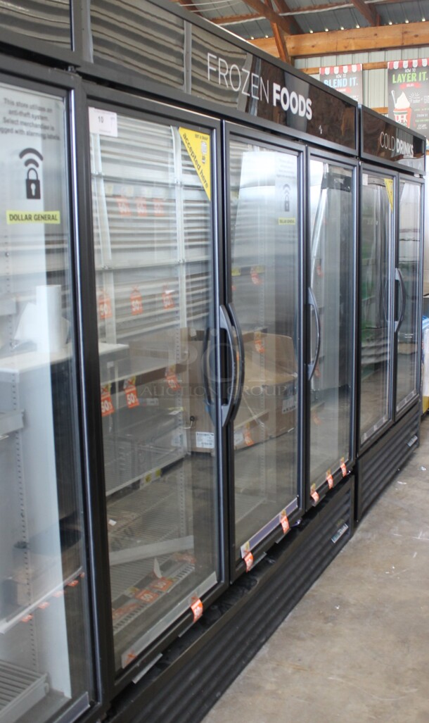 2016 True GDM-72F-HC-TSL01 Metal Commercial 3 Door Reach In Freezer Merchandiser w/ Poly Coated Racks. 115/208-230 Volts, 1 Phase. - Image 1 of 5