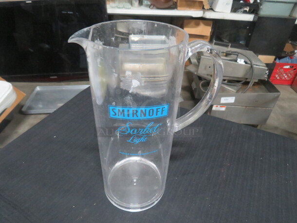 Poly Smirnoff Sorbet Light Pitcher. 3XBID - Image 1 of 1