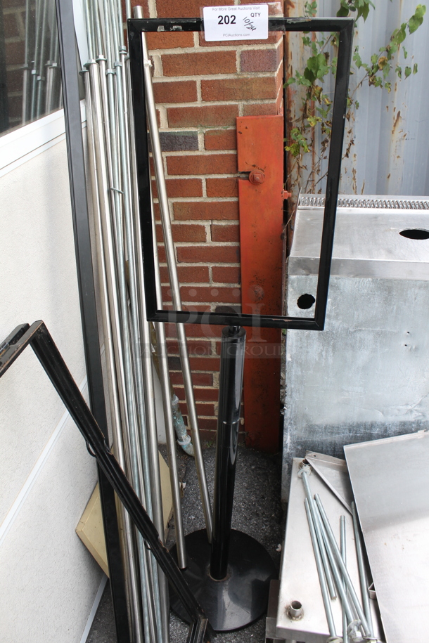 ALL ONE MONEY! Lot of Various Items Including Serving Tray Stands and Metal Pieces. - Image 2 of 5