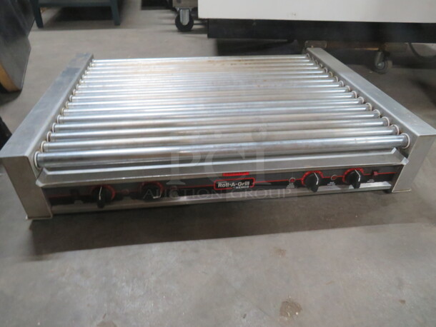 One Nemco Hot Dog Roll A Grill. Model# 8075. 120 Volt. 35.5X25.5X7.5