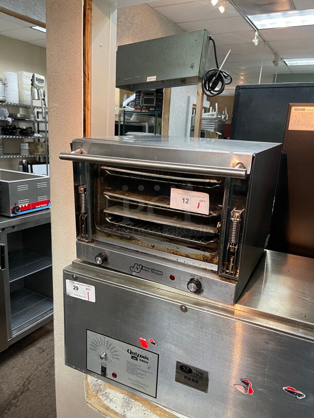 Working! J&J Snack Foods Counter Top Commercial Convection Oven NSF 115 Volt Tested and Working! 19x18x14