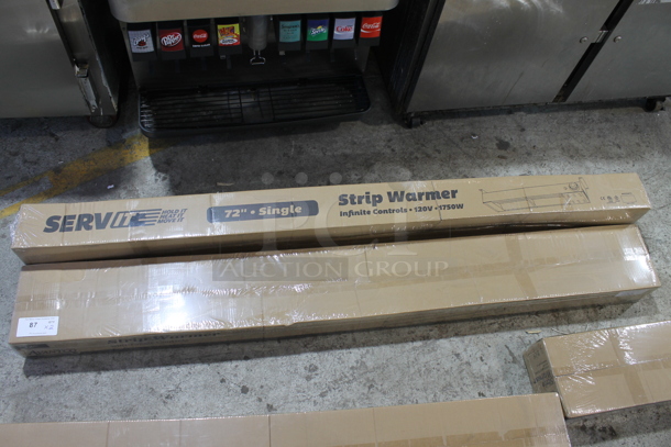 2 BRAND NEW! Avantco 177SW72TCP Stainless Steel Commercial 72" High Wattage Strip Warmer with Toggle Controls. 120 Volts, 1 Phase. 2 Times Your Bid! - Image 2 of 5