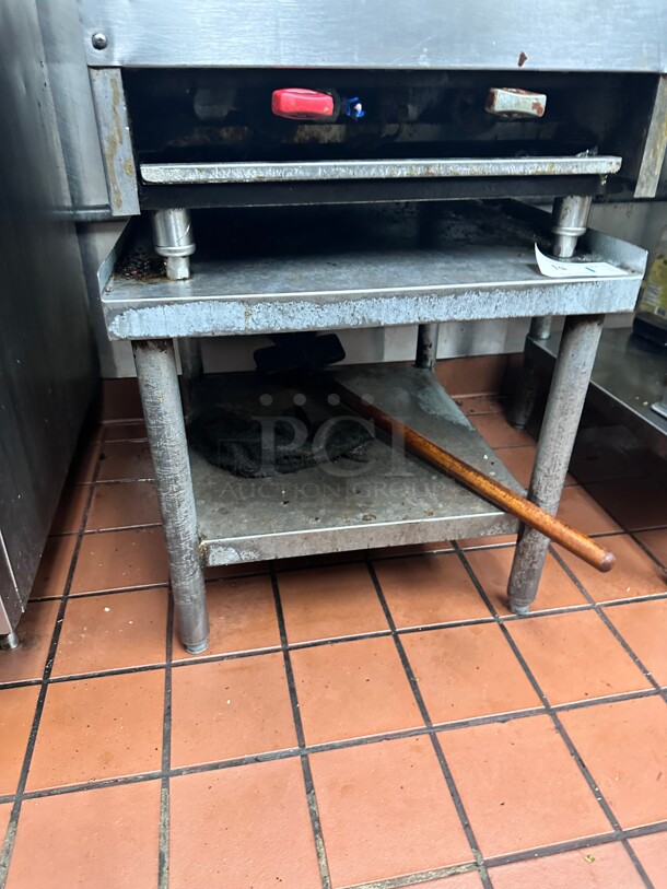 Commercial 22 Inch Heavy Duty Equipment Stand Great for the Chair Broiler item 9 - Image 3 of 4