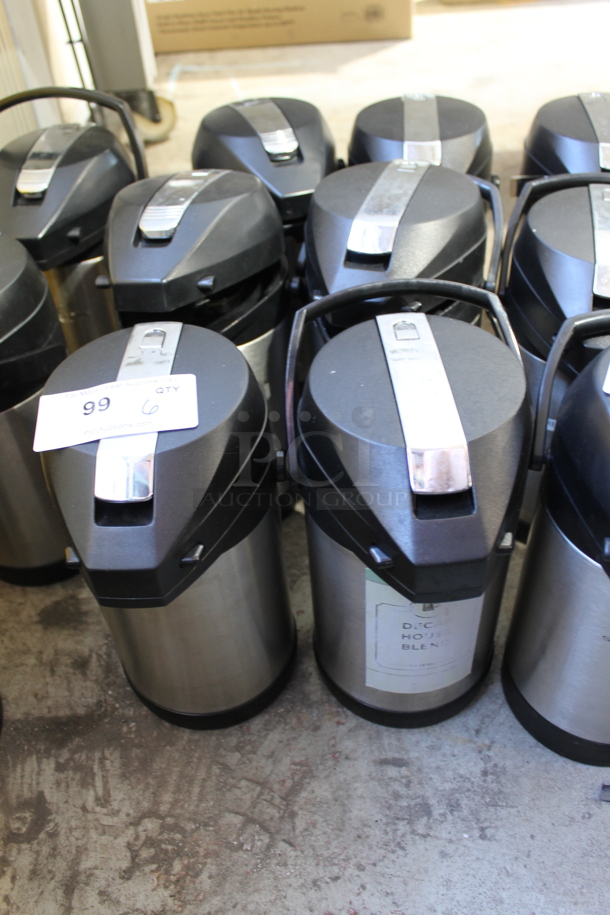 6 Stainless Steel Air Pots. 6 Times Your Bid! - Image 1 of 3