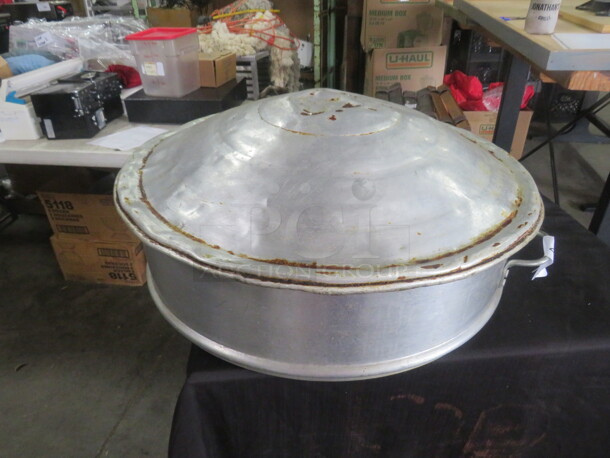One Aluminum Steamer Pot With Lid. - Image 1 of 2