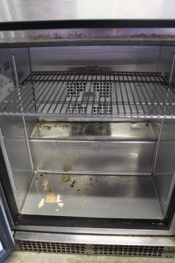 2017 True TUC-24-HC Stainless Steel Commercial Single Door Undercounter Cooler. 115 Volts, 1 Phase. Tested and Working! - Image 3 of 4