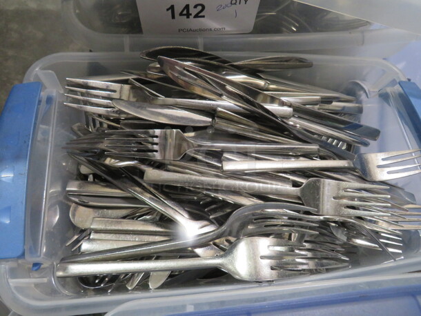One Mega Lot Of Assorted Flatware. - Image 1 of 1