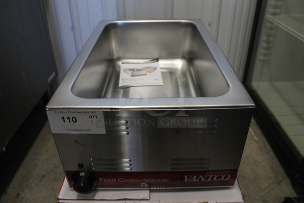 BRAND NEW SCRATCH AND DENT! 2022 Avantco 177W500CKR Stainless Steel Commercial Countertop Food Warmer. 120 Volts, 1 Phase. Tested and Working! - Image 3 of 5