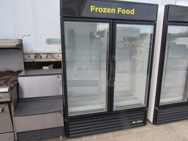 One True 2 Glass Door Freezer With 6 Racks. Working! Model# GDM-49F-LD. 230 Volt. 1 Phase. 54X1X78.5