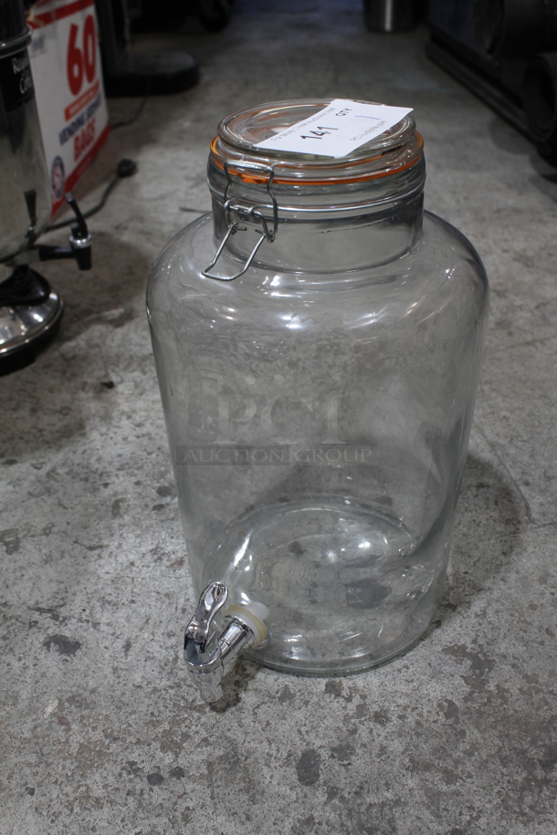 Glass Beverage Jar.