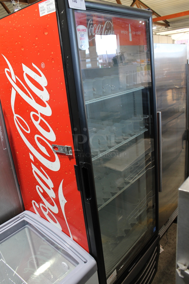 Imbera G319 CO2 ENERGY STAR Metal Commercial Single Door Reach In Cooler w/ Poly Coated Racks and Drink Sliders. 115 Volts, 1 Phase. Tested and Powers On But Does Not Get Cold - Image 1 of 5