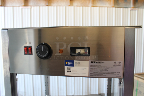 BRAND NEW SCRATCH AND DENT! ServIt 423PDW12D1S Stainless Steel Commercial Countertop Full-Service Countertop Display Warmer with 4 Shelves. Tested and Working! - Image 6 of 7