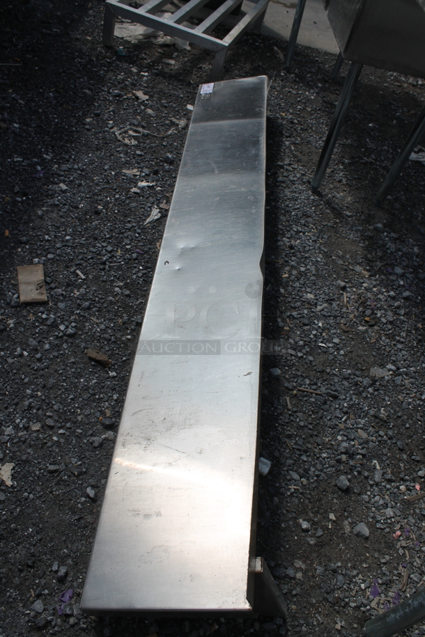 Stainless Steel Wall Mount Shelf. - Image 3 of 4