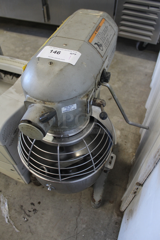 Hobart A200 Metal Commercial Countertop 20 Quart Planetary Dough Mixer w/ Stainless Steel Mixing Bowl, Bowl Guard and Dough Hook Attachment. 115 Volts, 1 Phase. Tested and Working! - Image 1 of 4