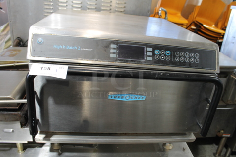 2017 Turbochef HHB2 Stainless Steel Commercial Countertop Electric Powered Rapid Cook Oven. 208/240 Volts, 1 Phase.