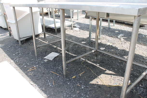Stainless Steel Commercial Table w/ Back Splash. - Image 3 of 5