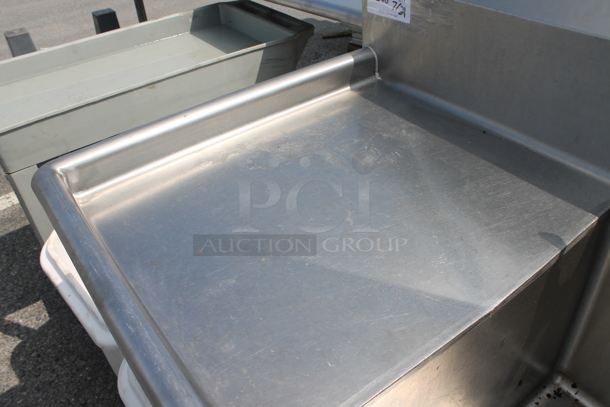 Stainless Steel Commercial Single Bay Sink w/ Left Side Drain Board, Faucet and Handles. - Image 4 of 7