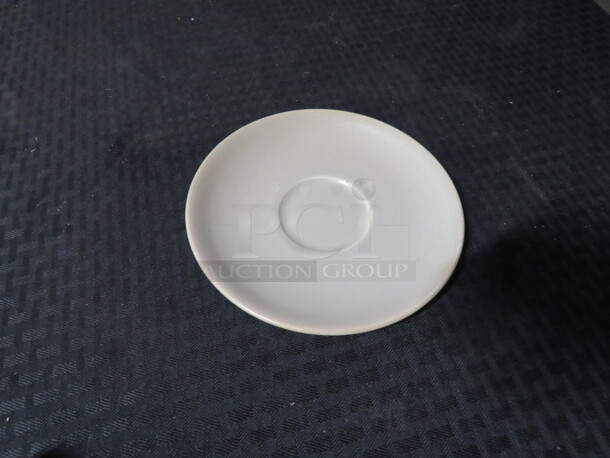 One Case Of 36 NEW Dudson 6.5 Inch Sand Color Saucers.  - Image 1 of 1