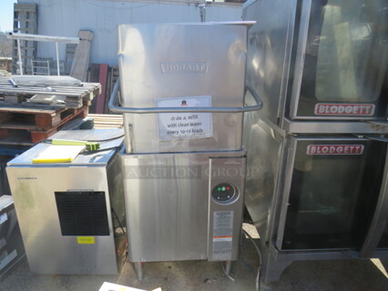 One Hobart Dishwasher. Model# AM-15. 208-240 Volt. 3 Phase. Unable To Test. 30X34X58