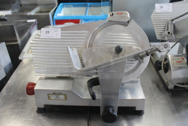 Berkel 827 Stainless Steel Commercial Countertop Meat Slicer w/ Blade Sharpener. 115 Volts, 1 Phase. Tested and Working! - Image 1 of 9