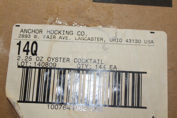 NEW IN BOX! 1 Box (126 count) Anchor Hocking 2.25oz Oyster Cocktail Cups. 126X Your Bid!  - Image 2 of 2