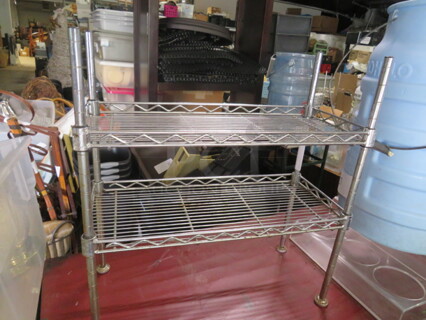 One Metro Shelf With 2 Shelves. 17.5X8X18.5
